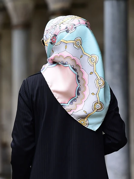El Boyama Twill İpek Eşarp - 2