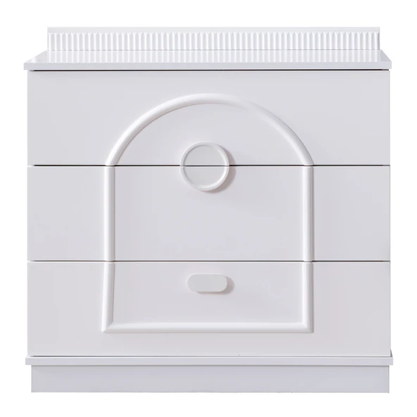 Şifonyer, Dolunay 3 Çekmeceli Şifonyer - Beyaz - 2