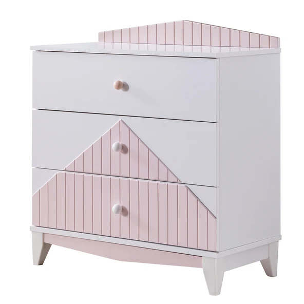 Şifonyer, Fethiye 3 Çekmeceli Şifonyer - Pembe - 3