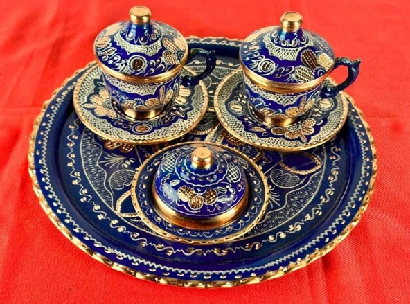 2li bakır fincan takımı