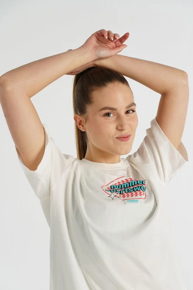 Hummel 912150-9003 Patez Oversize Kadın Spor Tişört - 2