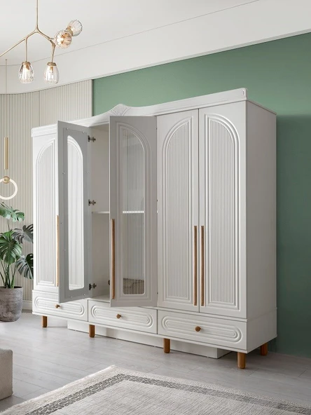 İZMİR MDF 6 KAPILI DOLAP - 2