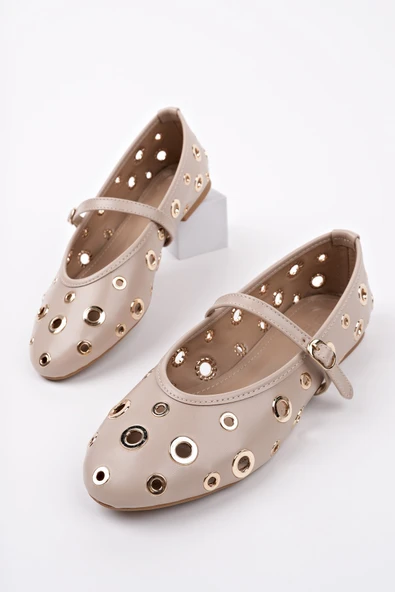 Muggo MİSHA Tek Bant Troklu Günlük Kadın Babet - 9