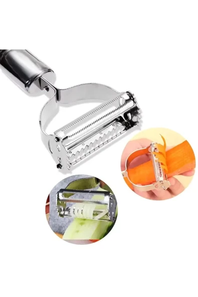 Paslanmaz Çelik Jülyen Soyucu Julien Dograyıcı Rende 1 Adet - 3