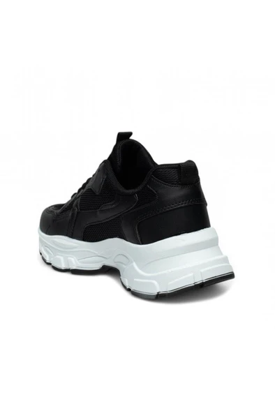 Queen Step 9953-25 Deri Anorak Anatomik Sneaker Siyah Beyaz 36-40 - 3