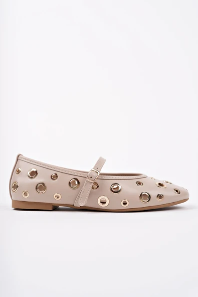 Muggo MİSHA Tek Bant Troklu Günlük Kadın Babet - 8