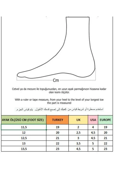 Muggo TOFFY Cırtlı Günlük İlk Adım Bebek Spor Ayakkabı - 7