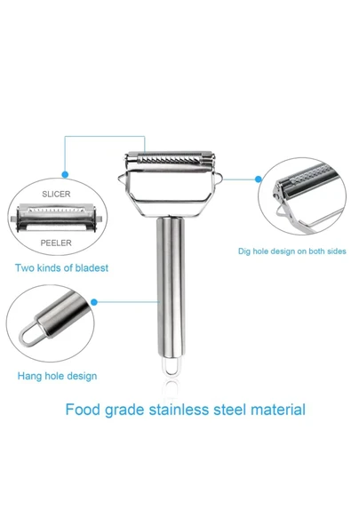 Paslanmaz Çelik Jülyen Soyucu Julien Dograyıcı Rende 1 Adet - 5
