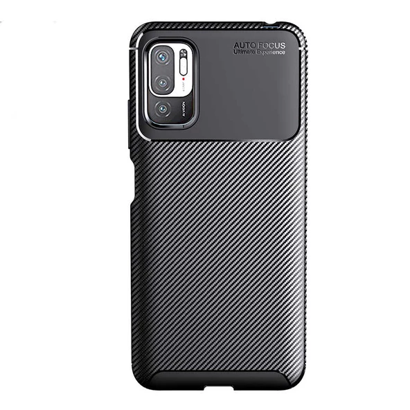 Xiaomi Redmi Note 10 5G Kılıf Negro Karbon Tasarım Silikon Kılıf - Resim 4
