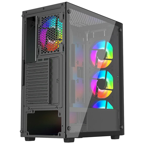 GameBooster GB-G1956BB USB3.0 Mesh Panel Siyah kasa PSU Yok - 5