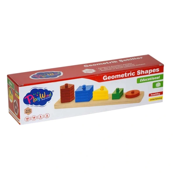 Nessiworld Kutulu Ahşap Geometrik Şekiller - Resim 2