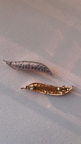 Taşlı toka gold renk - 2