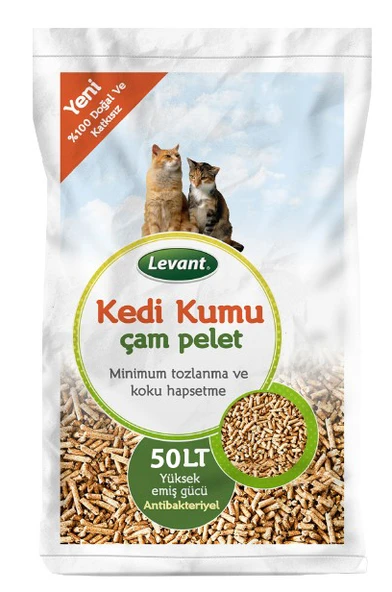 KEDİ KUMU ÇAM PELETİ 50 L %100 ORGANİK