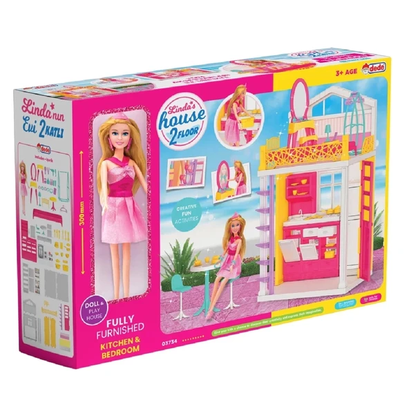 Nessiworld Linda'nın 2 Katlı Ev Seti - 4