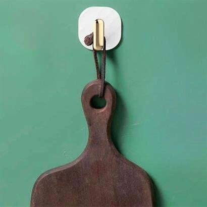 2li Yapışkanlı Retro Askılık Dolap Kapak Kulpu Beyaz - 2