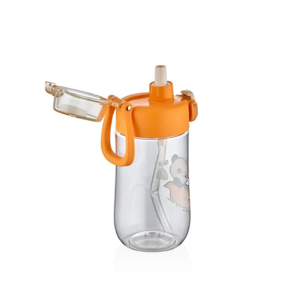 Shotay Çocuk Su Matarası Tritan Panda 500Ml Turuncu - 2