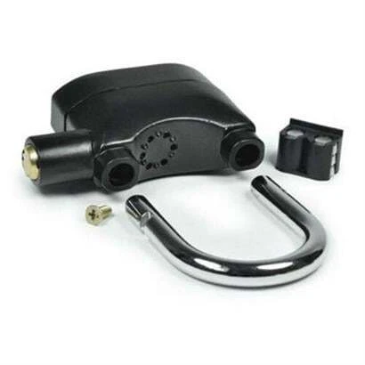 Desibel Siyah Alarmlı Çok Fonksiyonlu Ekstra Güvenlikli Kare Asma Dolap Kilidi - 2