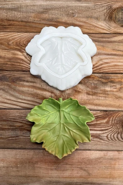 Çınar Yaprağı Silikon Tepsi Kalıbı - Resim 5