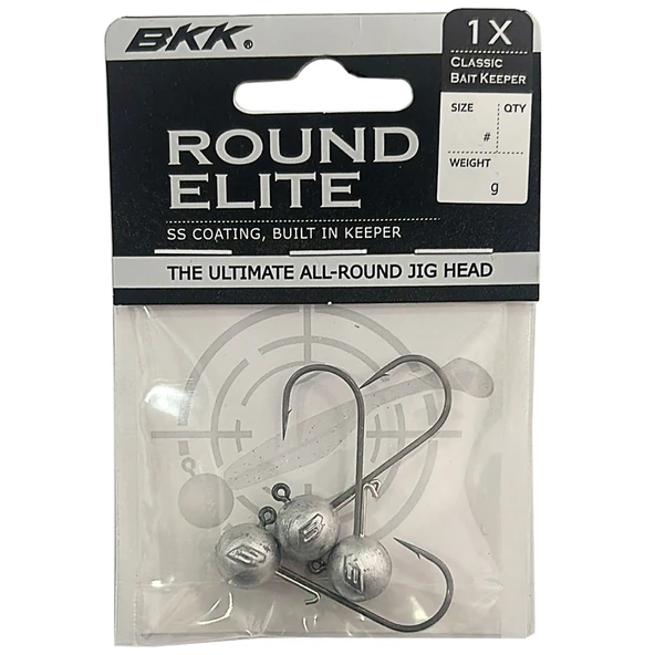 BKK Round Elite-Classic Bait Keeper 3 Adet Jig Head  1/0 No / 10 Gr ürün görseli