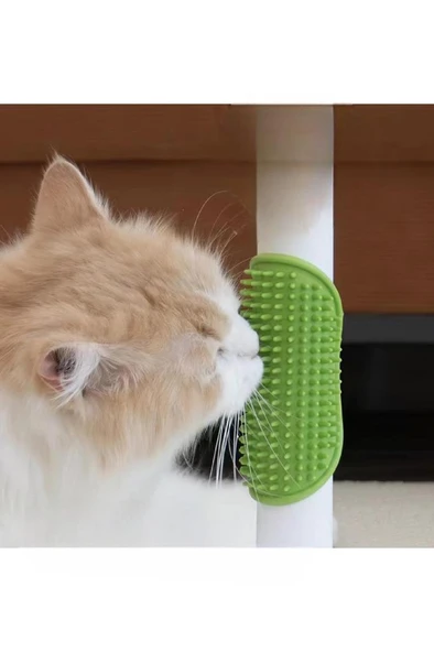Yumuşak Silikon Kedi Köpek Tüy Toplama Yıkama Fırçası Köşe Kaşınma Masaj Temizlik Tarağı Oyuncak - 5