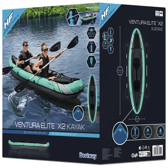Nessiworld Bestway Hydro Force Ventura Elite X2 Kayak Şişme Bot 65052 - 4