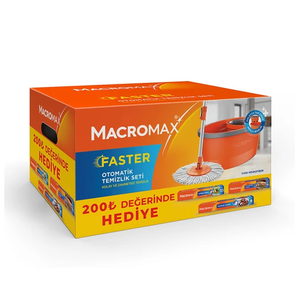 Macromax Faster Temizlik Seti - Mutfak Malzemesi Hediye