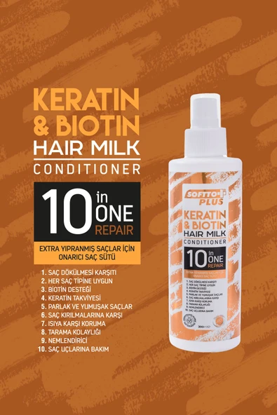 Keratin & Biotin Saç Sütü, Organik Saç Canlandırıcı Ve Besleyici - 2