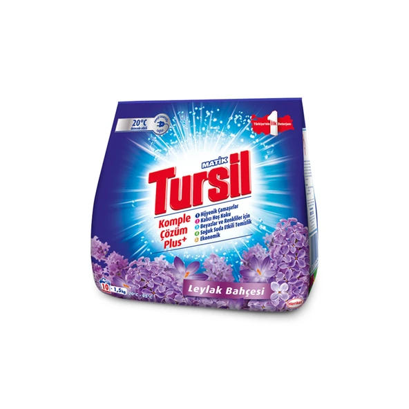 Tursilmatik Çamaşır Deterjanı Leylak Bahçesi 10 Yıkama 1,5 Kg