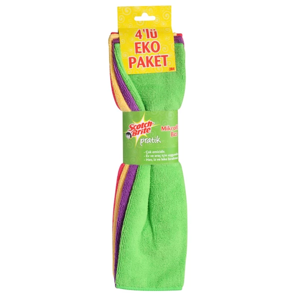 Scotch Brite Mikrofiber Açık Bez 4'lü Retro