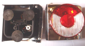 VOLKSWAGEN TRANSPORTER- T4- 96/01; MODİFİYE STOP LAMBASI SAĞ/SOL SET NİKELAJLI/KIRMIZI (TYC) - 2