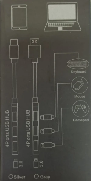Usb To Type-C Usb Çoklayıcı - 2