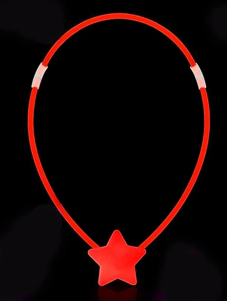 Nessiworld   Glow Stick Yıldız Kolye - Glow Kolye - Glow Stick Partisi Yıldız Kolye 6 Adet - 4