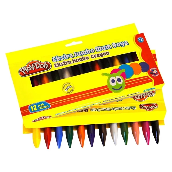 NessiWorld Play-Doh 12 Renk Extra Jumbo Crayon ürün görseli 1