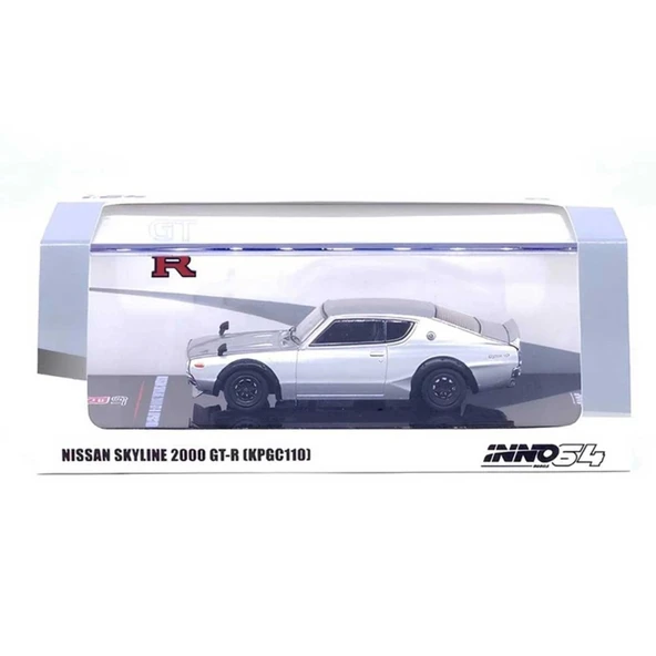 Nessiworld Inno 1:64 Nissan Skyline Silver 200 GT-R - Resim 3