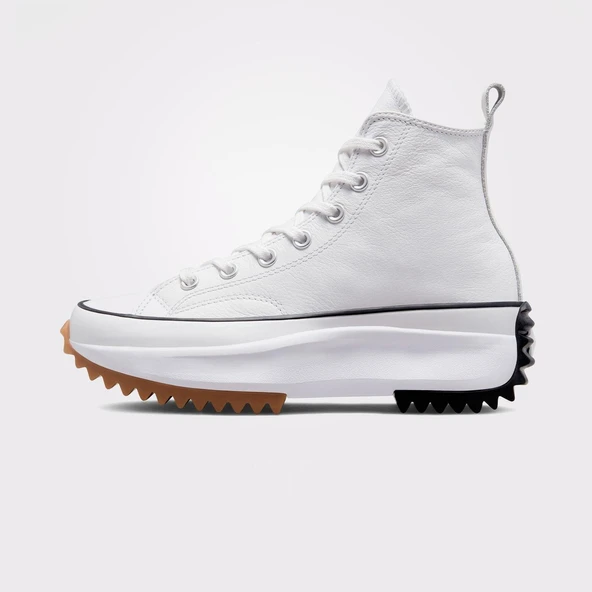 Converse Run Star Hike Canvas Platform Kadın Beyaz Sneaker Ayakkabı 166799C