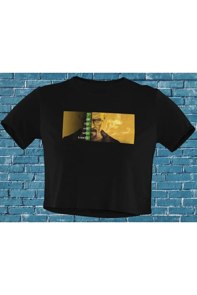 playbackmoda Akiki Tasarım, Breaking Bad Fantastik Fan Dizayn, Film Poster Siyah Crop (yarım Tişört) , Xs ürün görseli