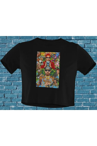 playbackmoda Akiki Tasarım, Breaking Bad Fantastik Fan Dizayn, Film Poster Siyah Crop (yarım Tişört) , L ürün görseli