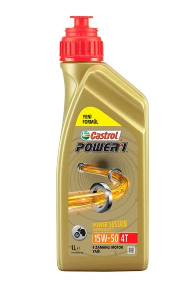 Castrol Power1 15w/50 4t 1 Lt 4 Zamanlı Motosiklet Yağı
