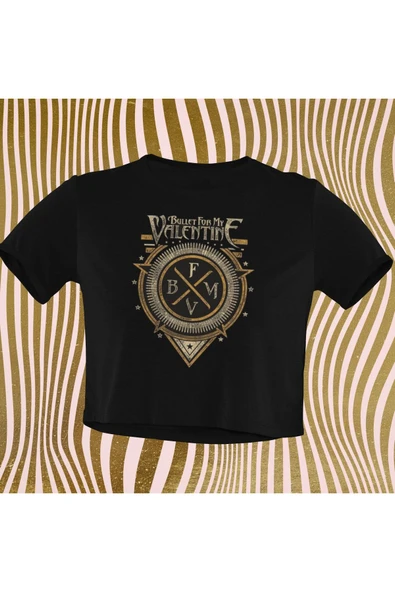 playbackmoda Crop-top Valentine Baskılı Yarım Tişört ürün görseli