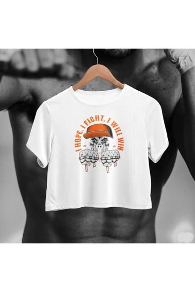 playbackmoda Crop Top Serseri Köpek Baskılı Yarım Tişört ürün görseli