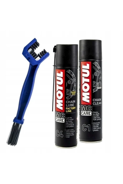 Motul Zincir Bakım C1 C4 Zincir Temizleme Fırçası Set