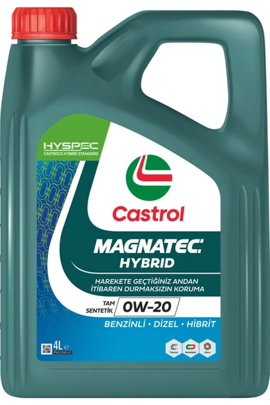 CASTROL MAGNATEC HYBRID 0W-20 4 LİTRE MOTOR YAĞI