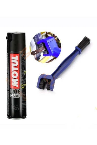 Motul C4 Motorsiklet Zincir Yağı 400 ml Ü.t. 2024 Zincir Fırçası