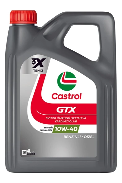 CASTROL Gtx Ultraclean 10w-40 A3/b4 4 Litre