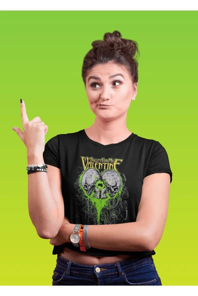 playbackmoda Crop-top Valentine Baskılı Yarım Tişört - Resim 2