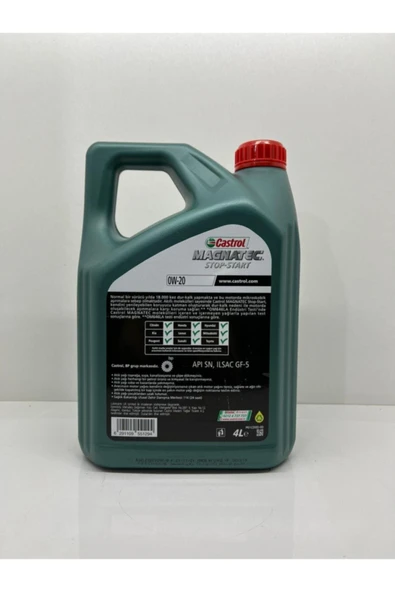 CASTROL Magnatec Stop Start 4 Litre 0w-20 - 2
