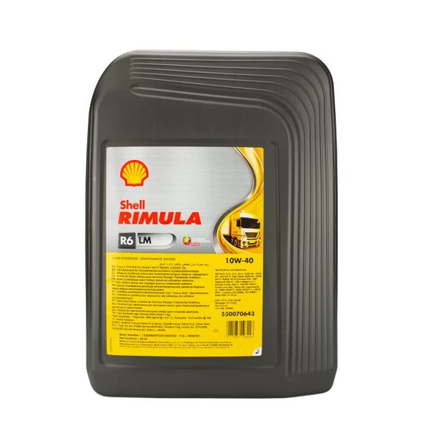 SHELL SHELLRİMULA R6 LM 10W/40 20LT