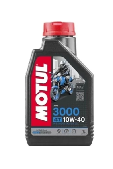 Motul 2024 Yılı Üretimi 3000 10w40 4t Ma2 Mineral 1 Lt Motosiklet Yağı