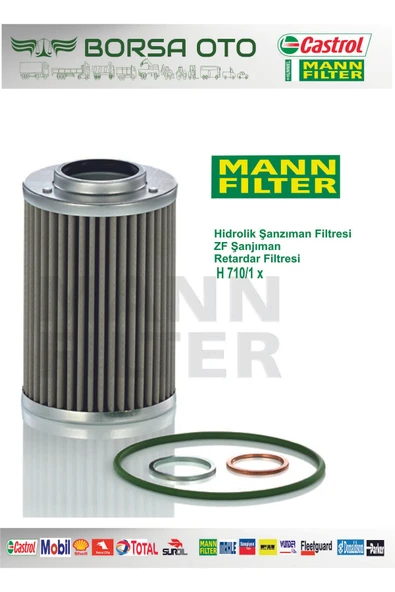 MANN H 710/1 X ZF Şanjıman Daf , Renault , Man , Cargo Retardar Filtresi Mann H710/1x - 3