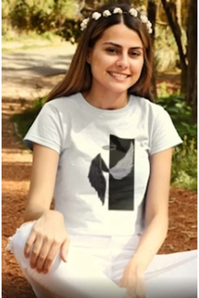 playbackmoda Crop-top Kadınlar Melektir Tasarım Yarım Tişört